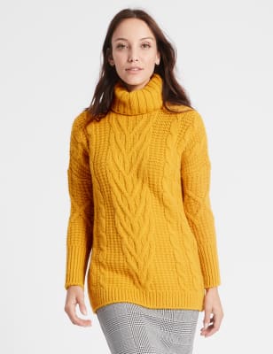 Cable Knit Crew Neck Jumper, M&S Collection