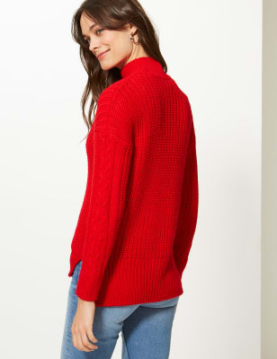 Marks and spencer cable hotsell knit jumper