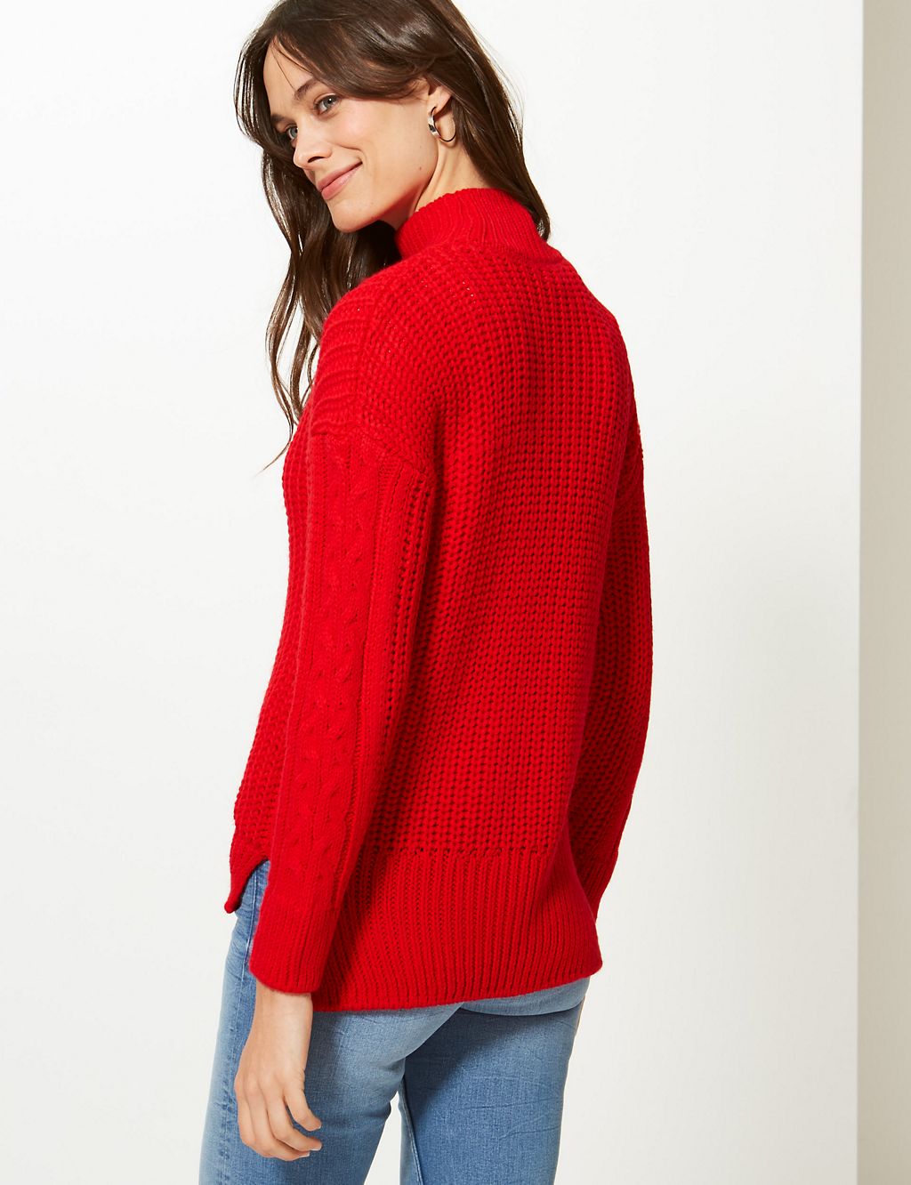 Cable Knit Turtle Neck Jumper 2 of 4