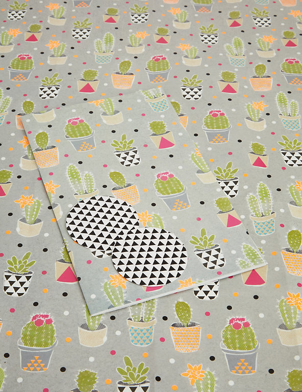 Cactus Sheet Wrapping Paper Image 1 of 1