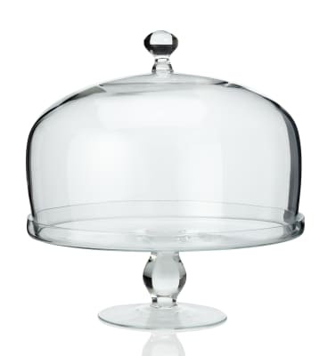 Estelle Colored Glass Hand-Blown Pastel Cake Stand, Made in Poland on Food52