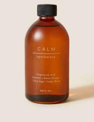 Calm Bath Oil 330ml Apothecary M&S
