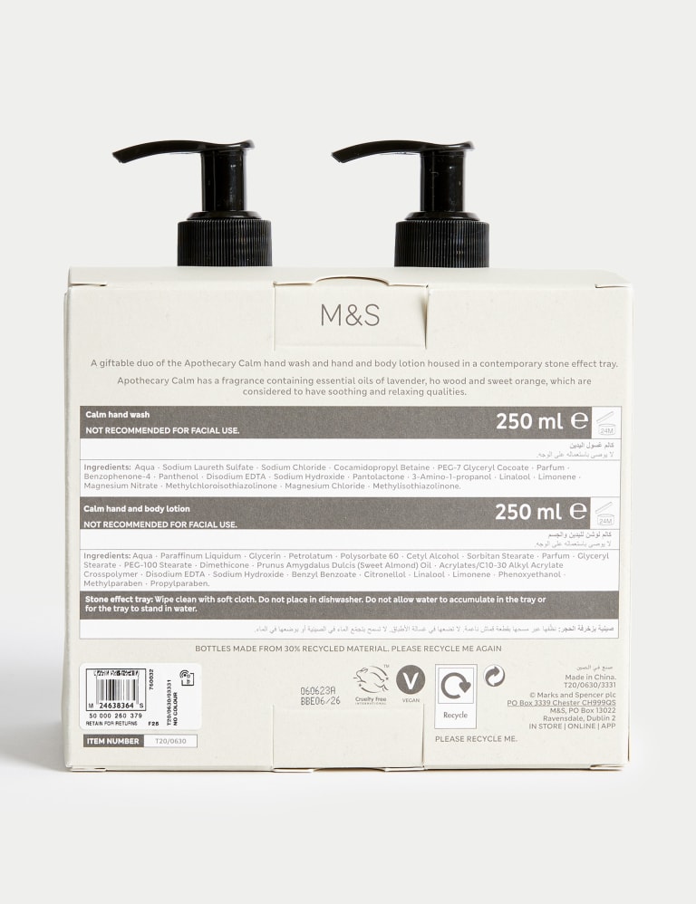 Calm Hand Wash & Lotion Set Apothecary M&S