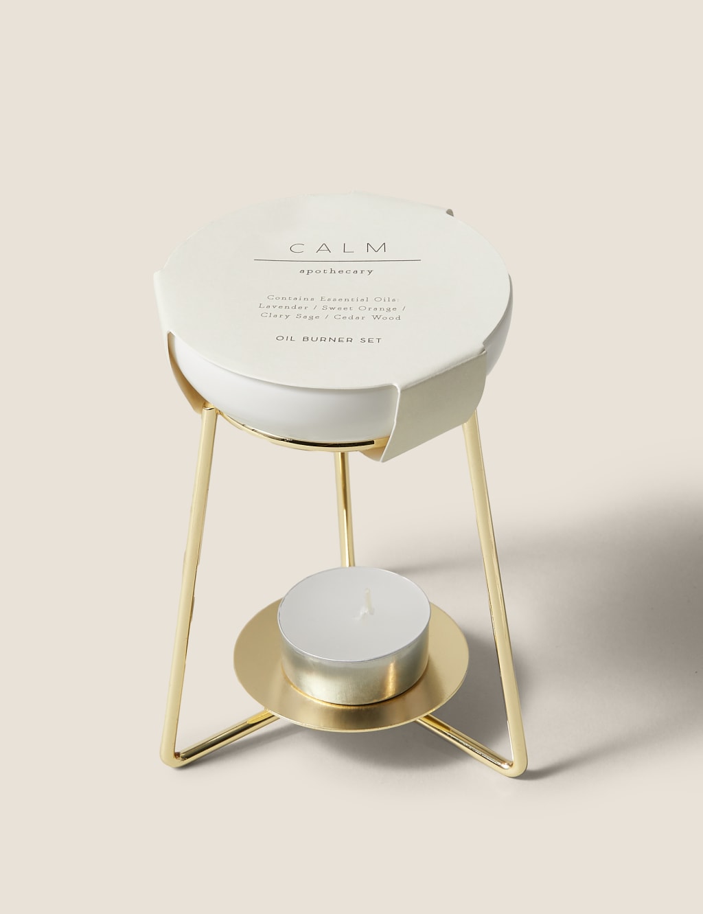 Calm Oil and Wax Melt Burner Apothecary M&S