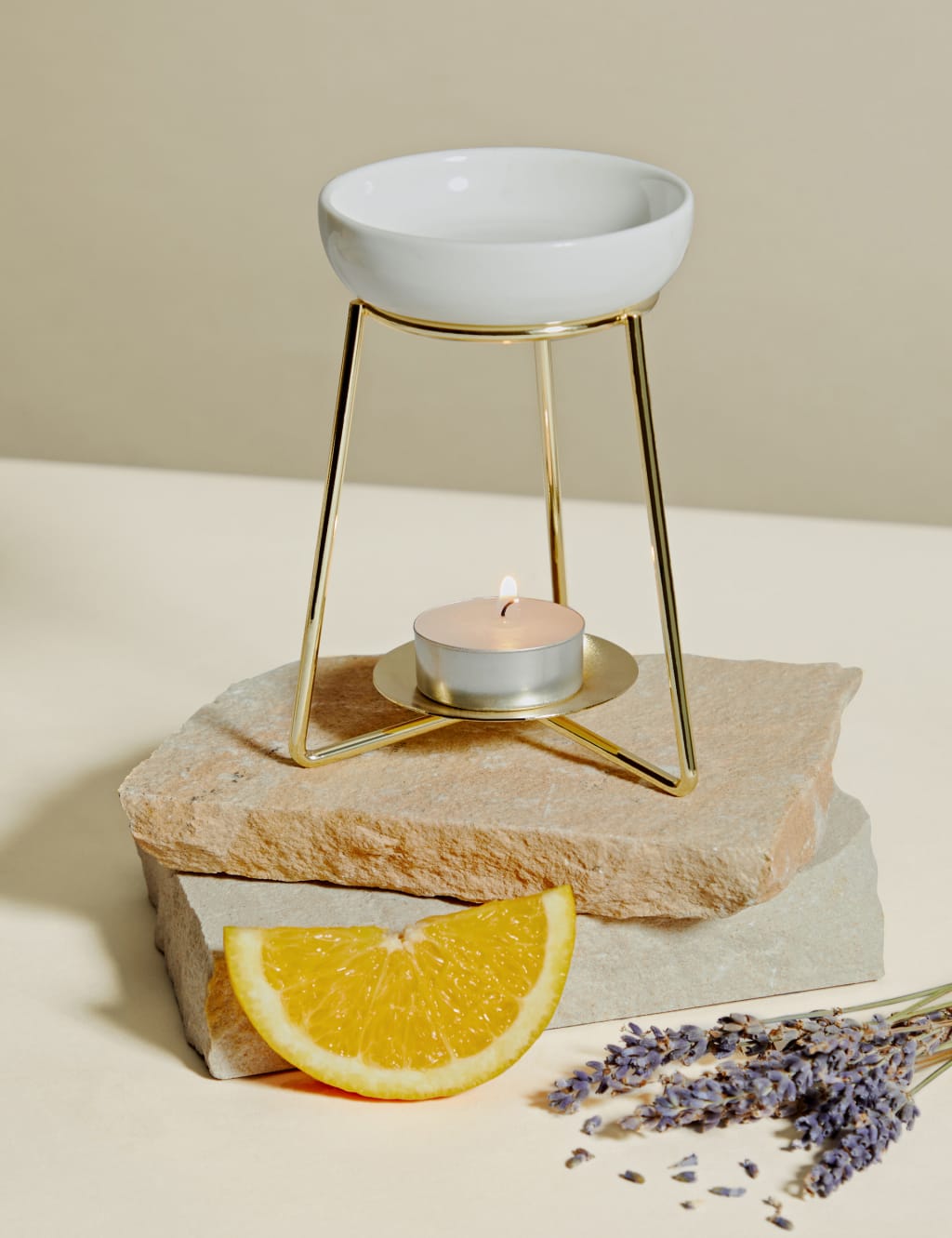 Calm Oil and Wax Melt Burner Apothecary M&S