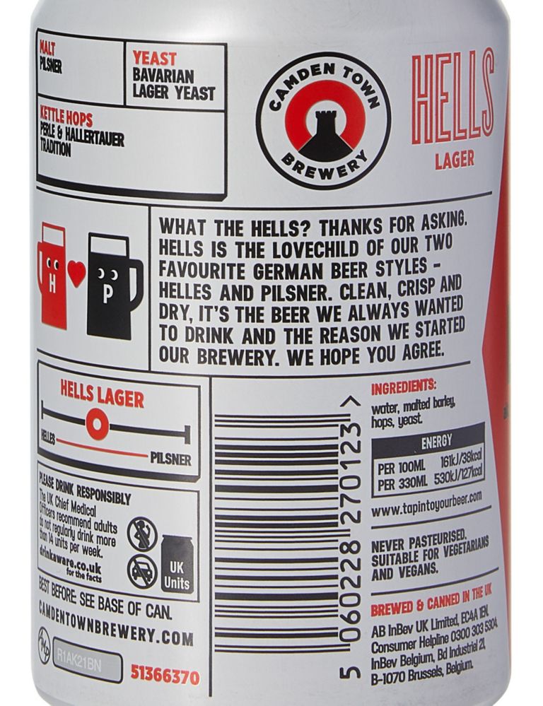 Camden Town Hells Lager - Case of 24 cans 4 of 4