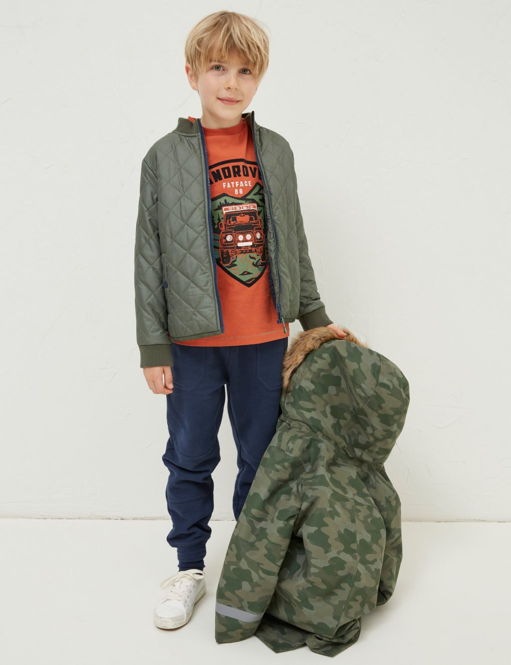 Buy Camouflage Hooded Raincoat (3-13 Yrs) | FatFace | M&S
