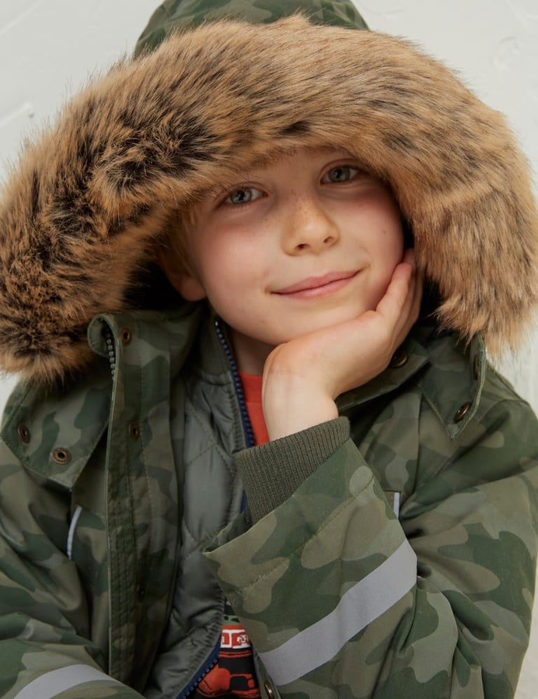 Boys camo raincoat deals