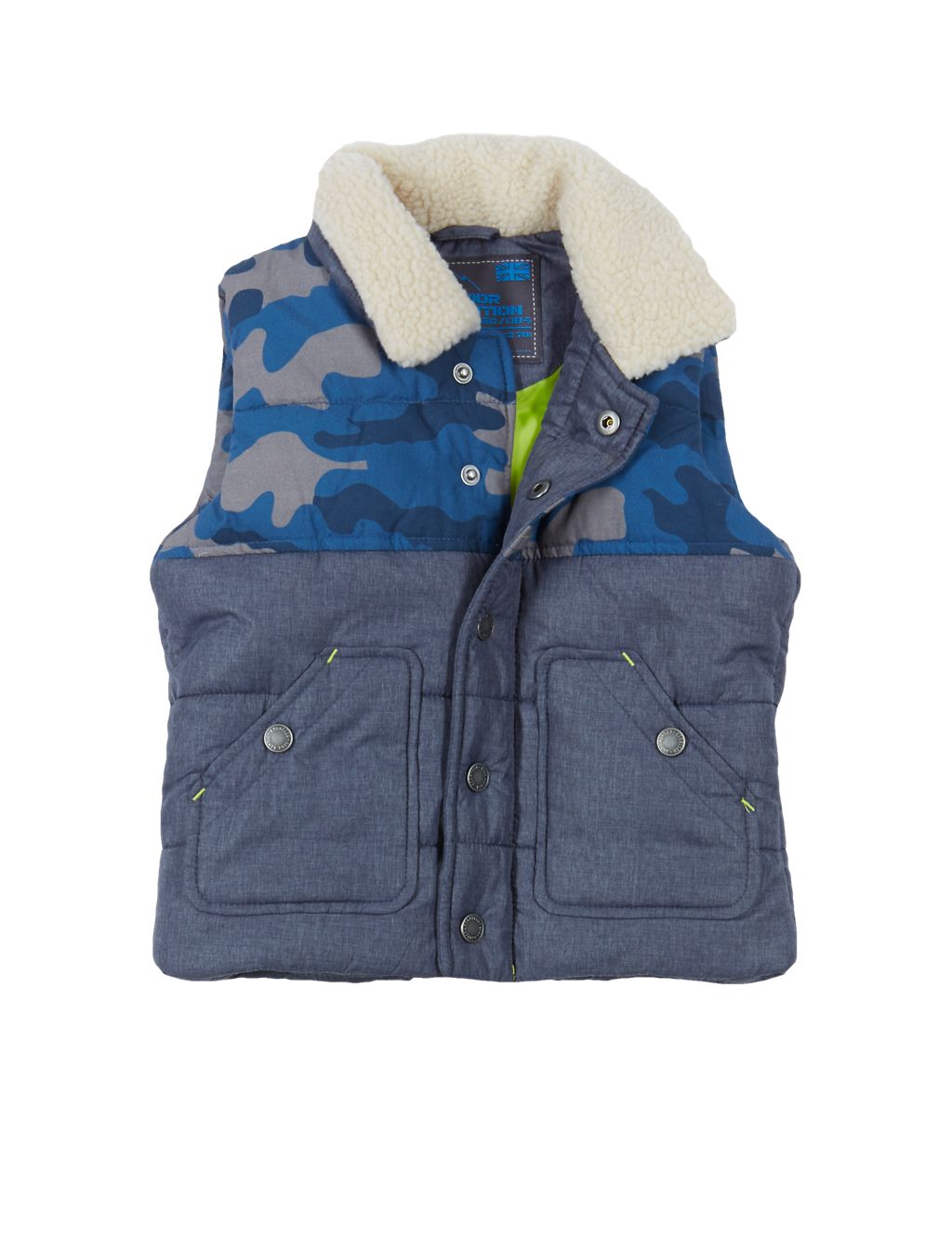 Camouflage Print Gilet (1-7 Years) 1 of 3