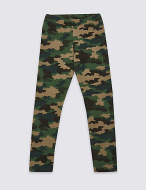 Camouflage Print Leggings with Stretch (3-16 Years) Image 2 of 4