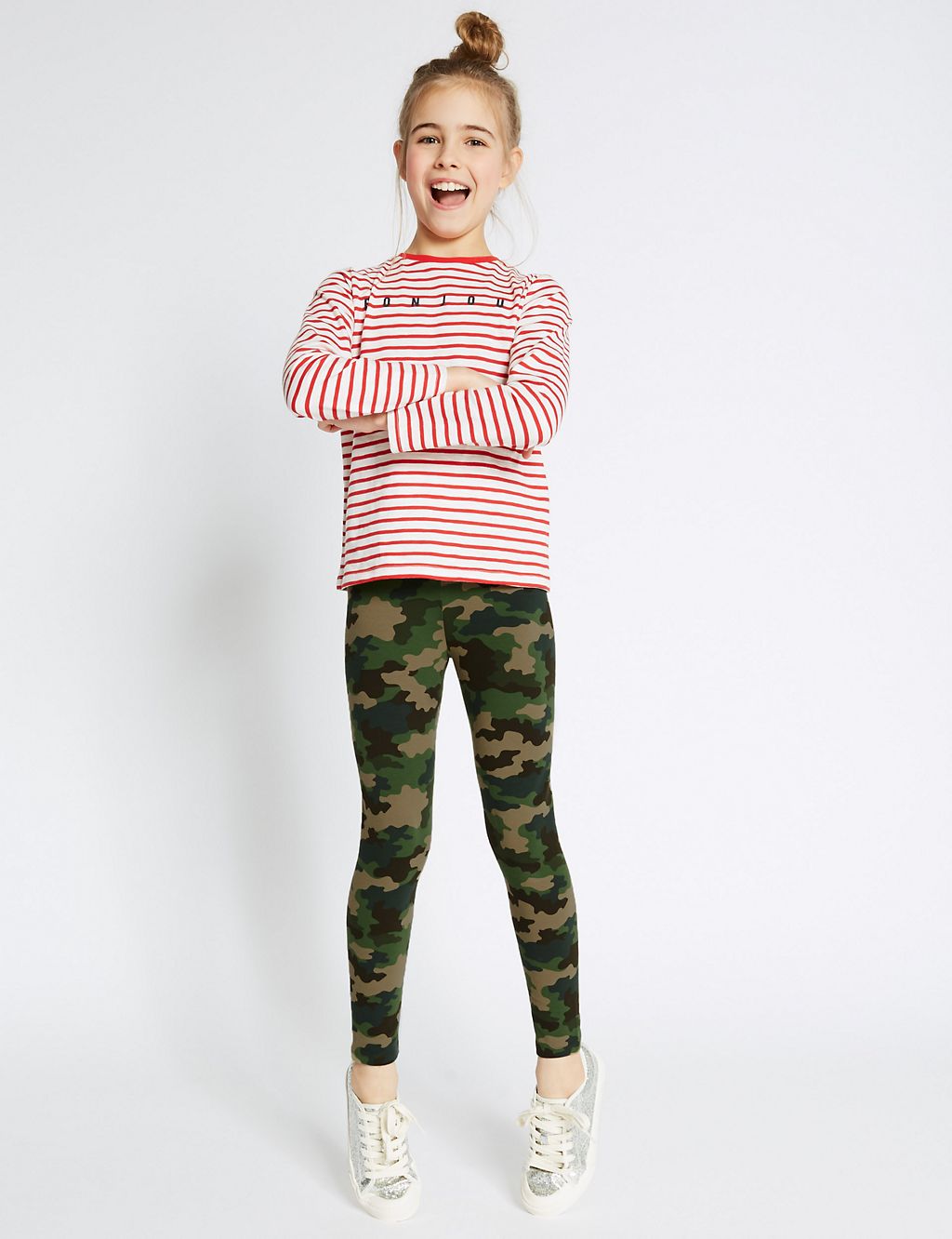 Camouflage Print Leggings with Stretch (3-16 Years) 3 of 4
