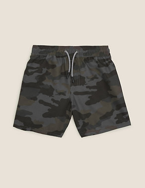 Camouflage Print Swim Shorts (6-14 Yrs) Image 2 of 4