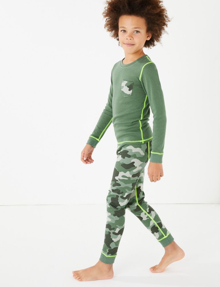 Camouflage Print Thermal Set (18 Mths - 16 Yrs) 1 of 4