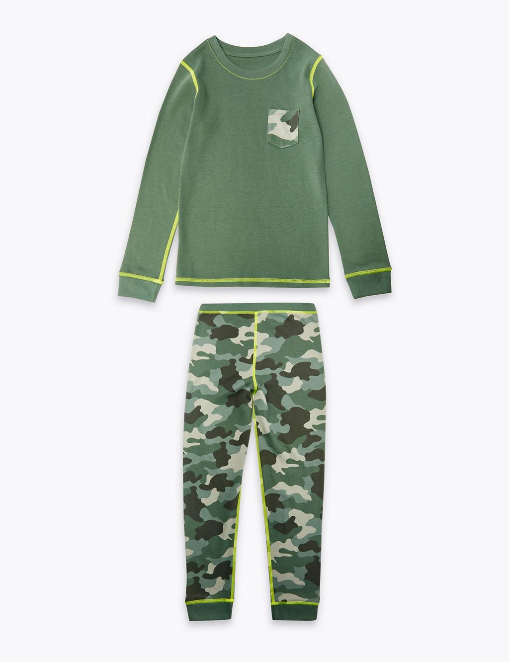 Camouflage Print Thermal Set (18 Mths - 16 Yrs) 1 of 4
