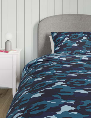 Blue camo outlet crib bedding set