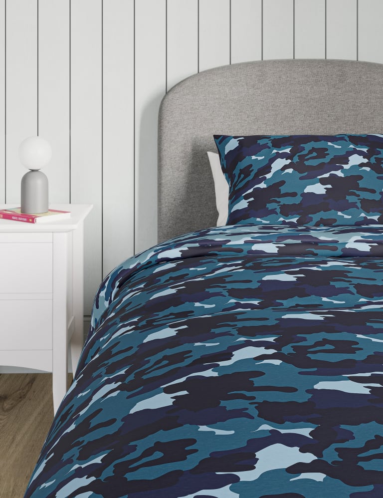 Blue camouflage deals baby bedding