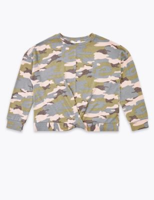 Camouflage Sweatshirt (6-16 Yrs) Image 1 of 1