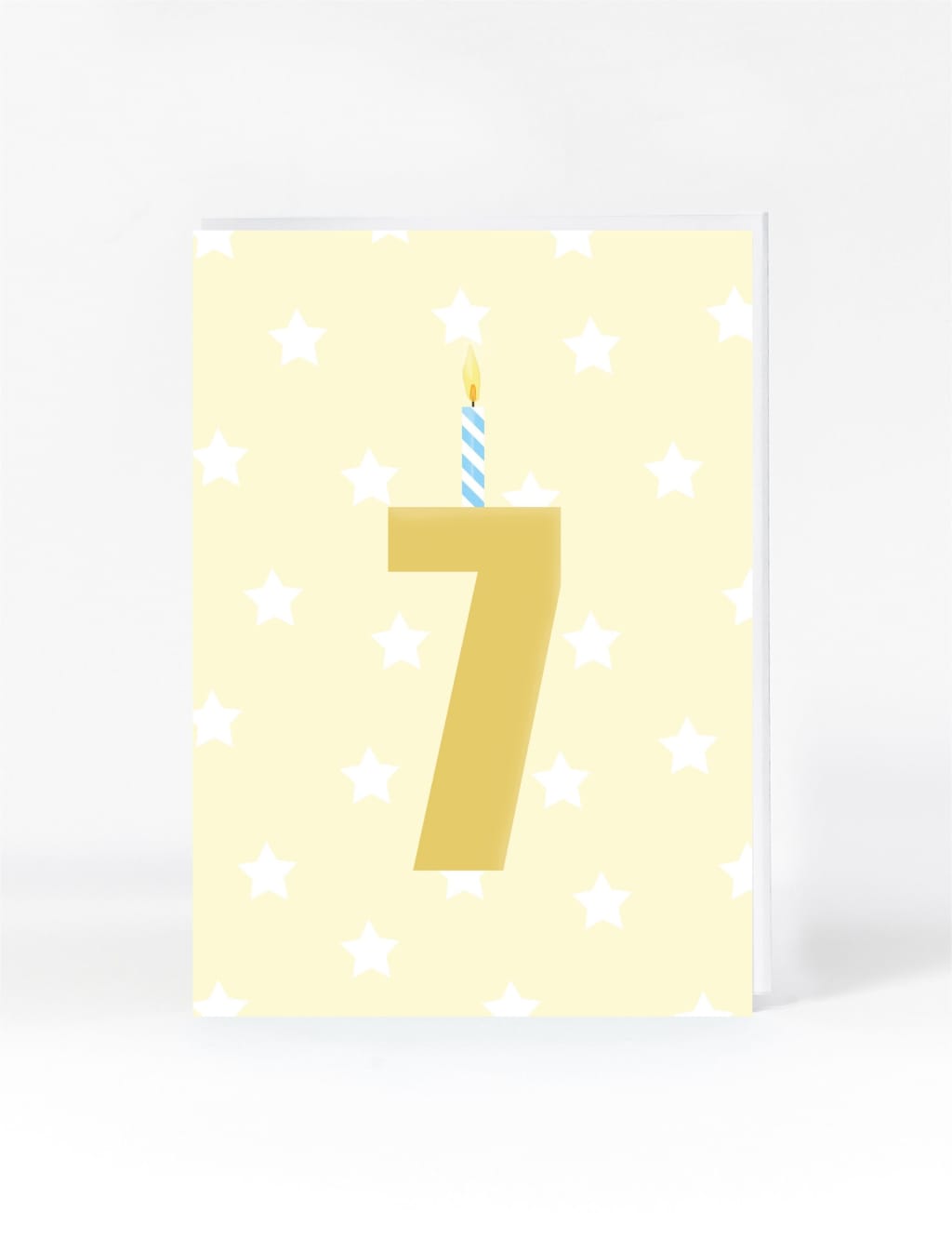 Candle 7th Birthday Card M&S