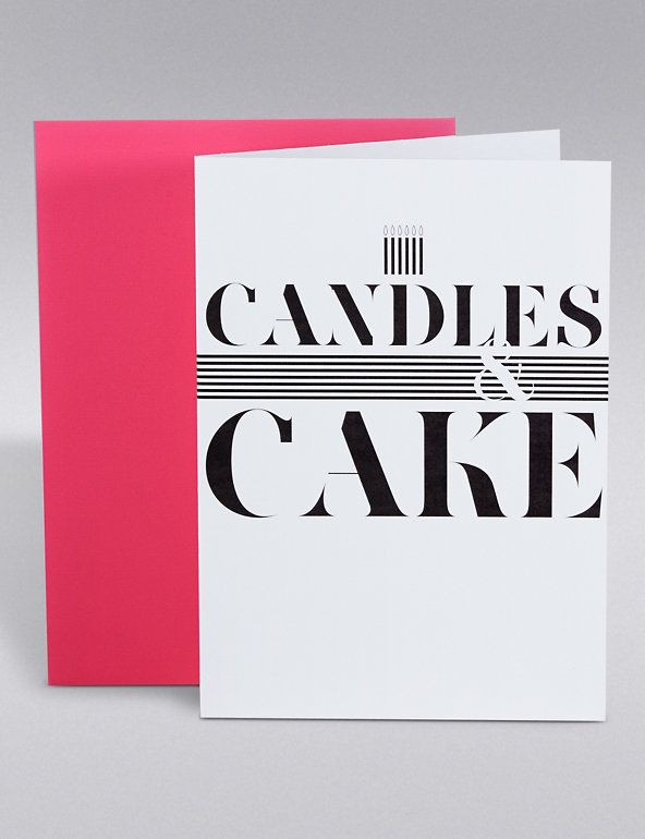 Candles & Cake Card Image 1 of 2