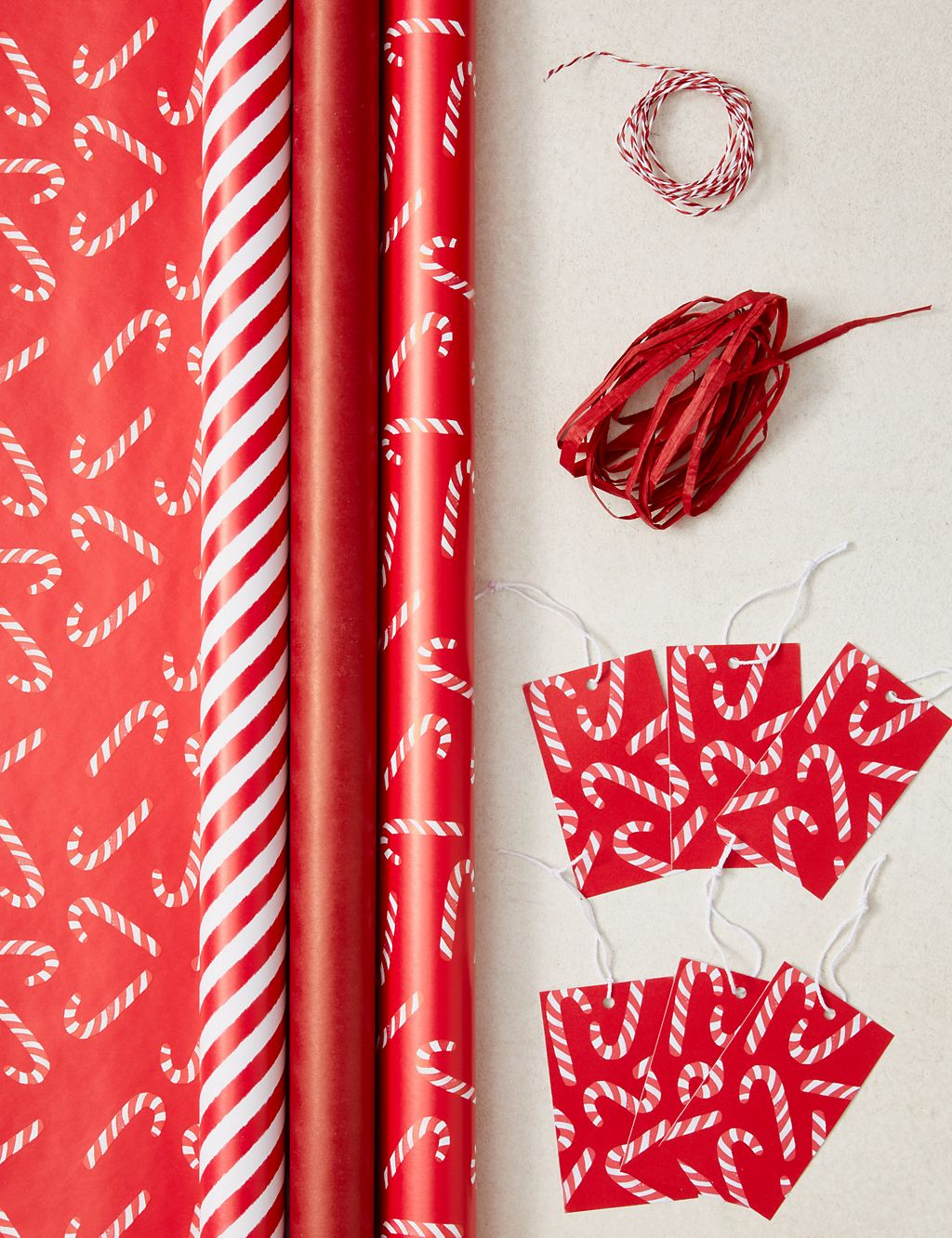 Candy Cane Theme Christmas Wrapping Paper & Accessory Pack 2 of 2