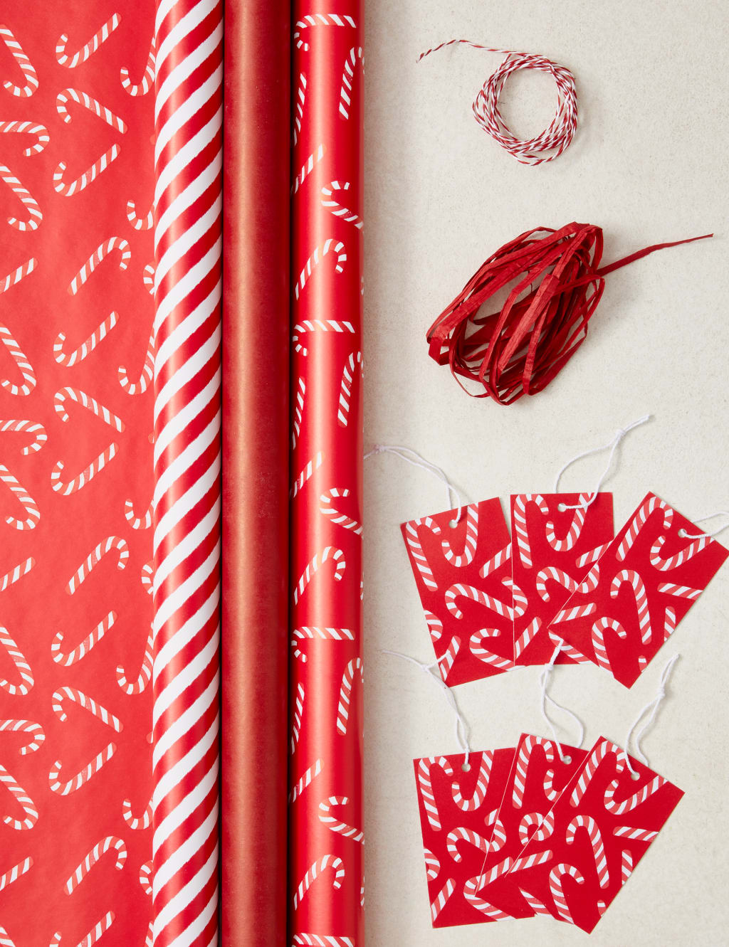Candy cane wrapping paper deals