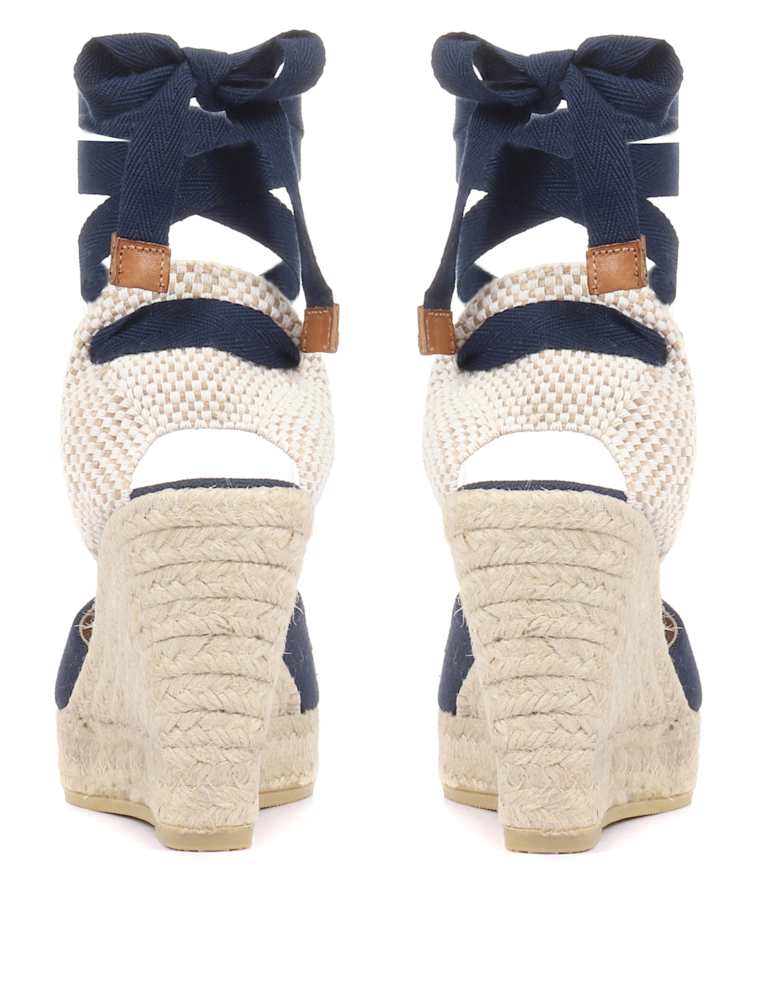 Canvas Ankle Strap Wedge Espadrilles 4 of 5