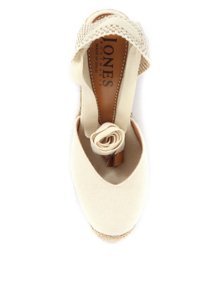 Canvas Ankle Strap Wedge Espadrilles 3 of 5