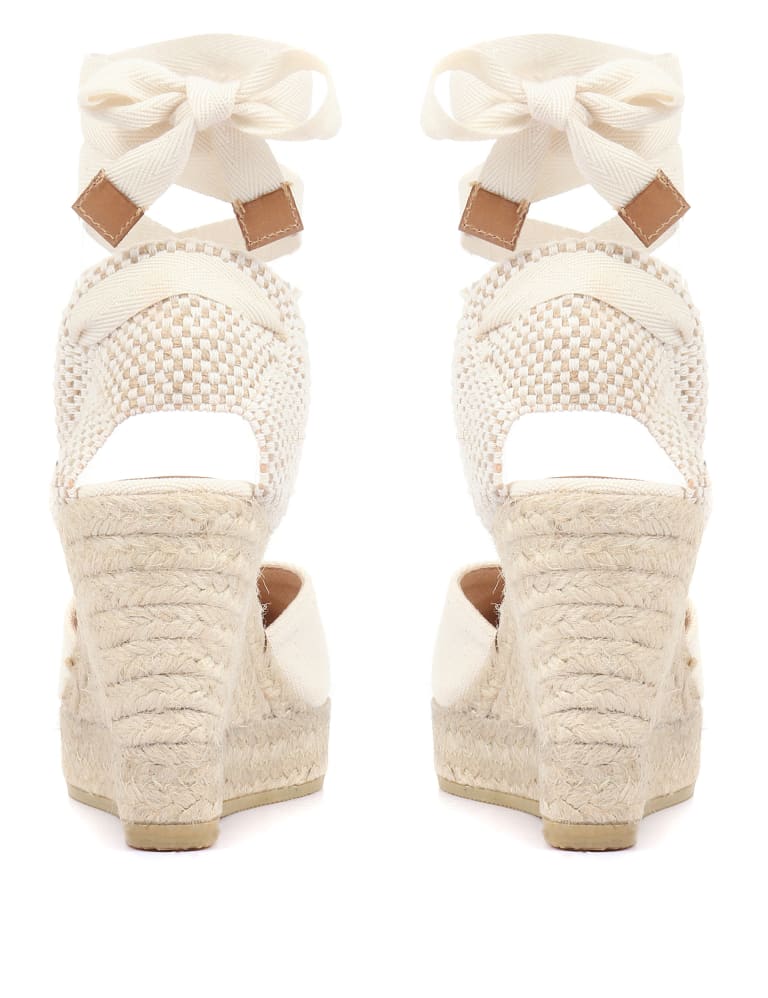 Canvas Ankle Strap Wedge Espadrilles Jones Bootmaker M S