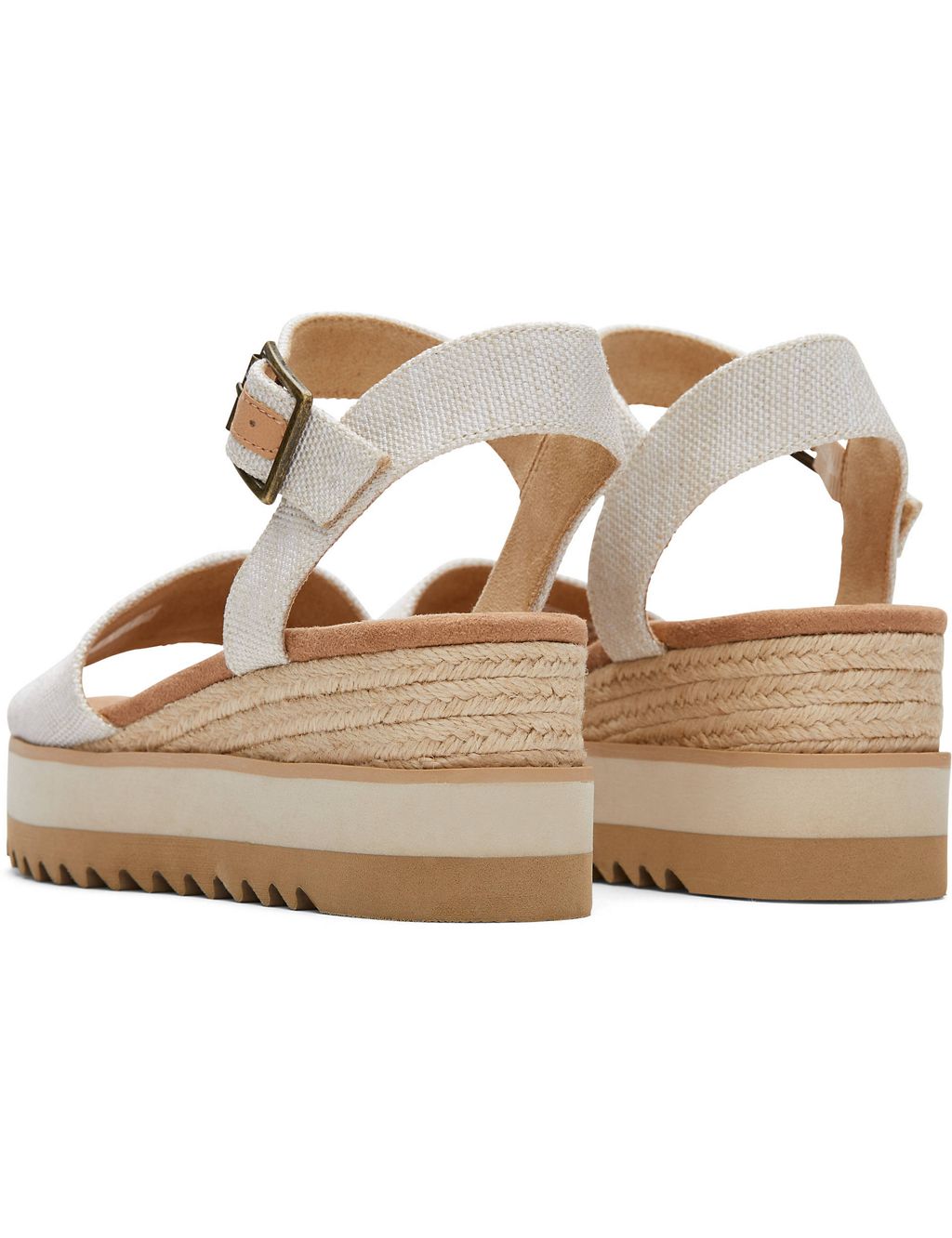 Canvas Buckle Ankle Strap Wedge Espadrilles 4 of 5