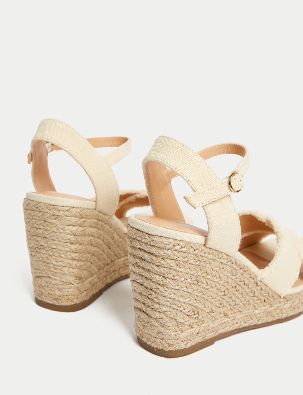Canvas Buckle Wedge Espadrilles 2 of 3