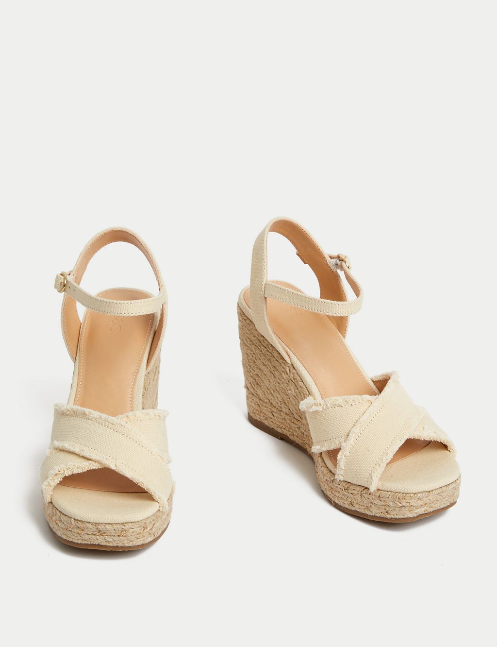 Canvas Buckle Wedge Espadrilles 1 of 3