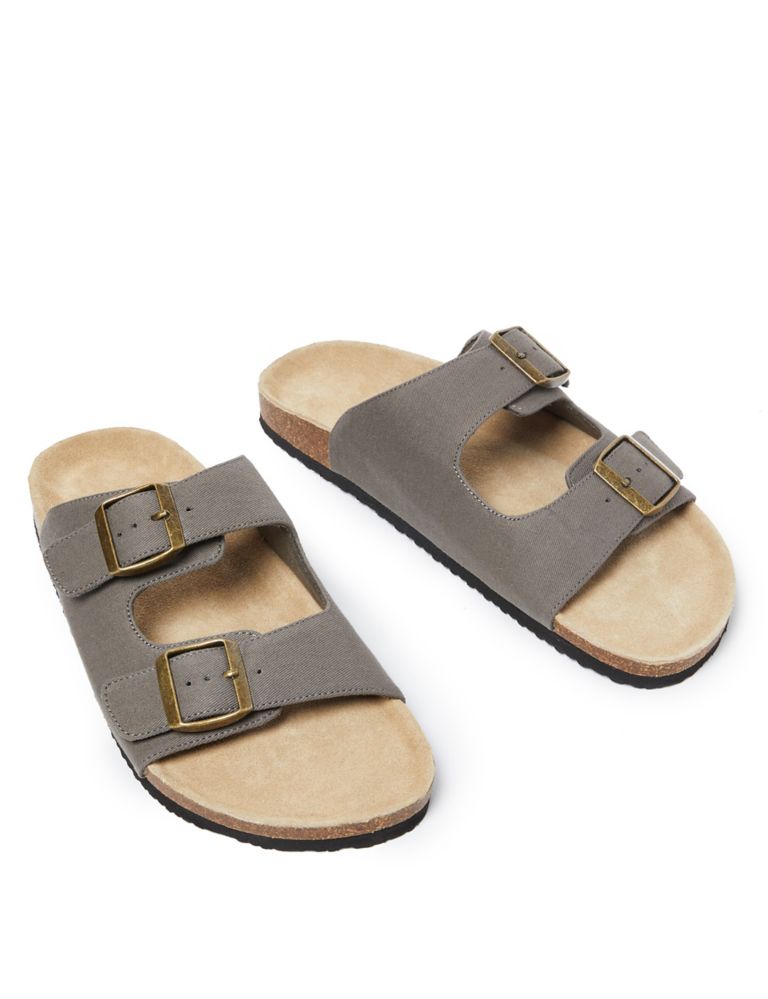 Canvas Double Buckle Sandals 3 of 5