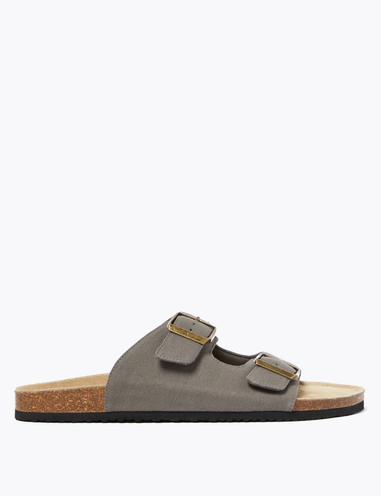 Canvas Double Buckle Sandals 2 of 5