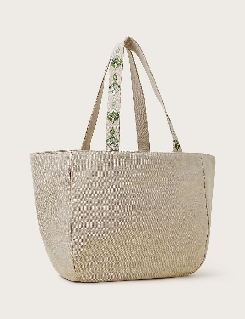 Canvas Embroidered Tote Bag 1 of 3