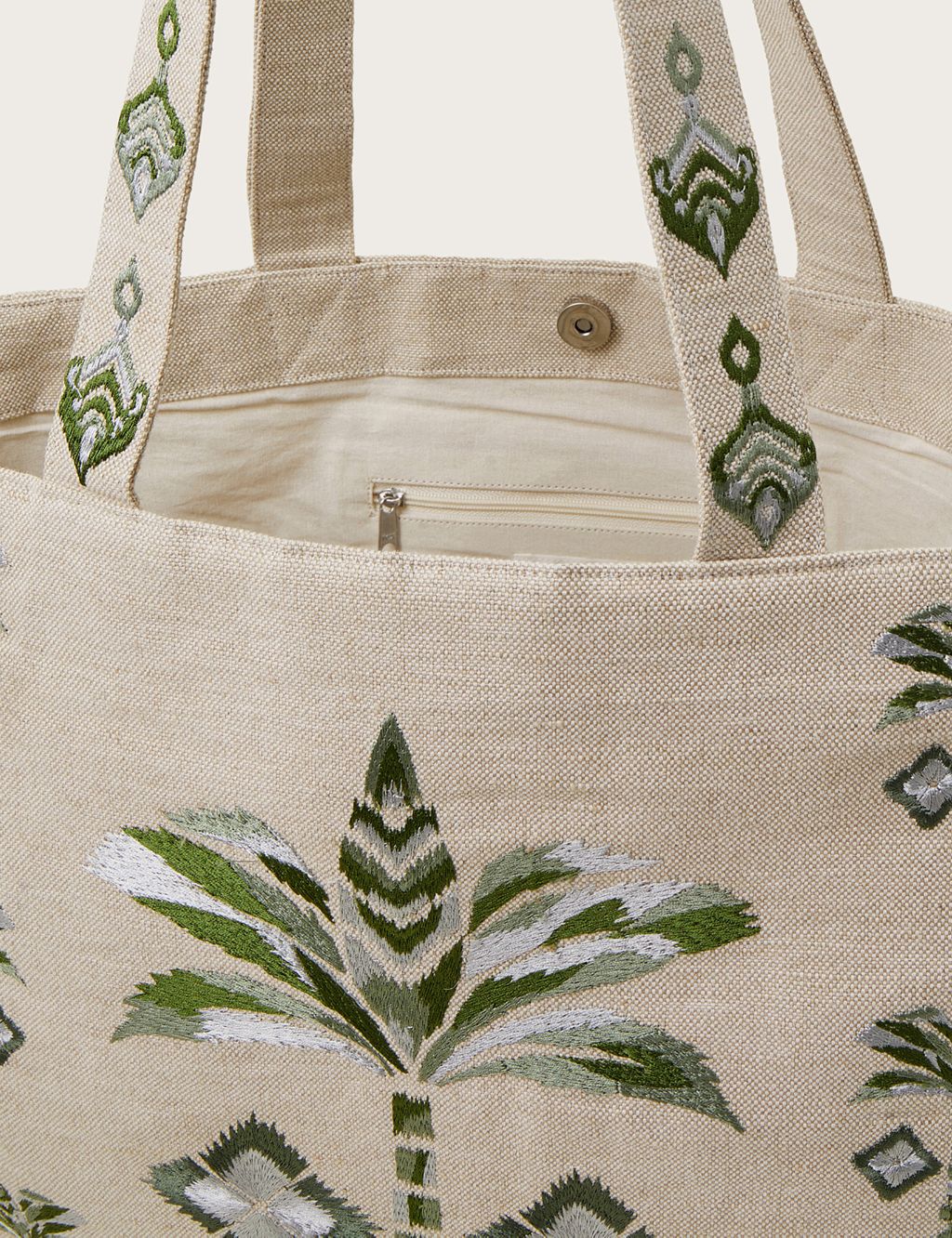 Canvas Embroidered Tote Bag 2 of 3