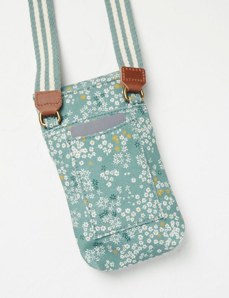 Canvas Floral Cross Body Phone Bag 2 of 2