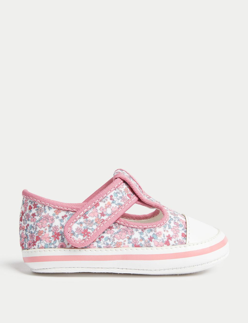 Canvas Floral Riptape Pre-walkers (0-18 Mths) 3 of 4
