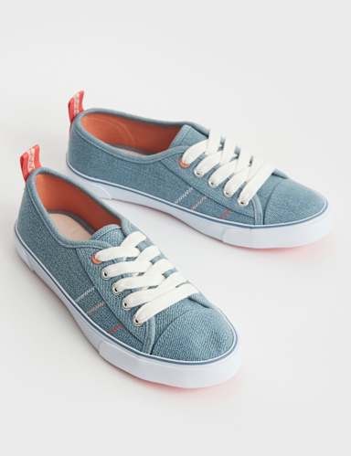 Canvas Lace Up Pumps 2 of 4