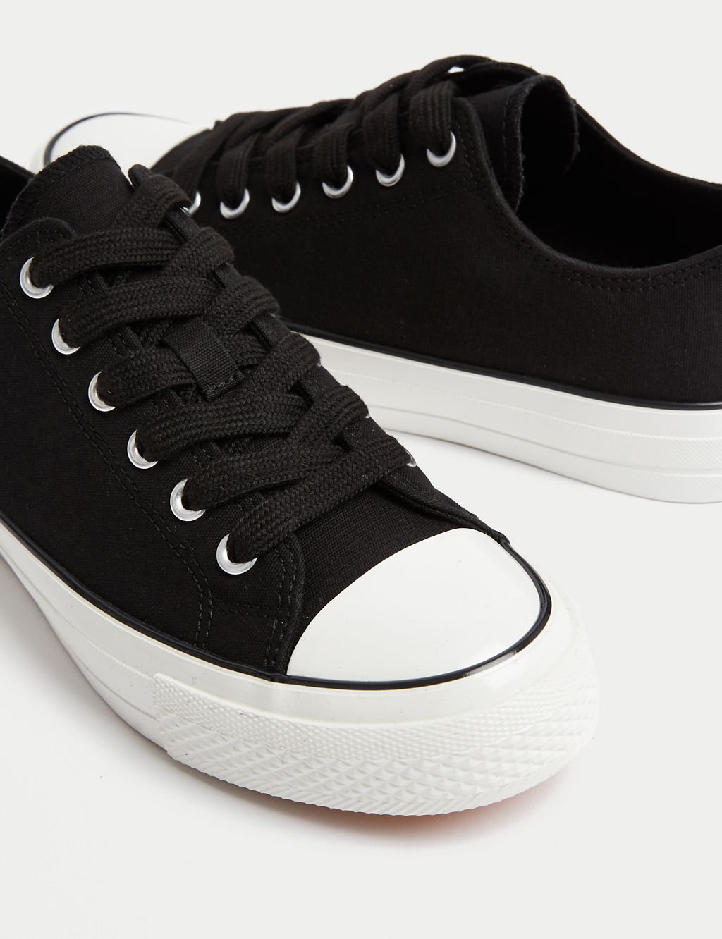 Canvas Lace Up Trainers 3 of 4