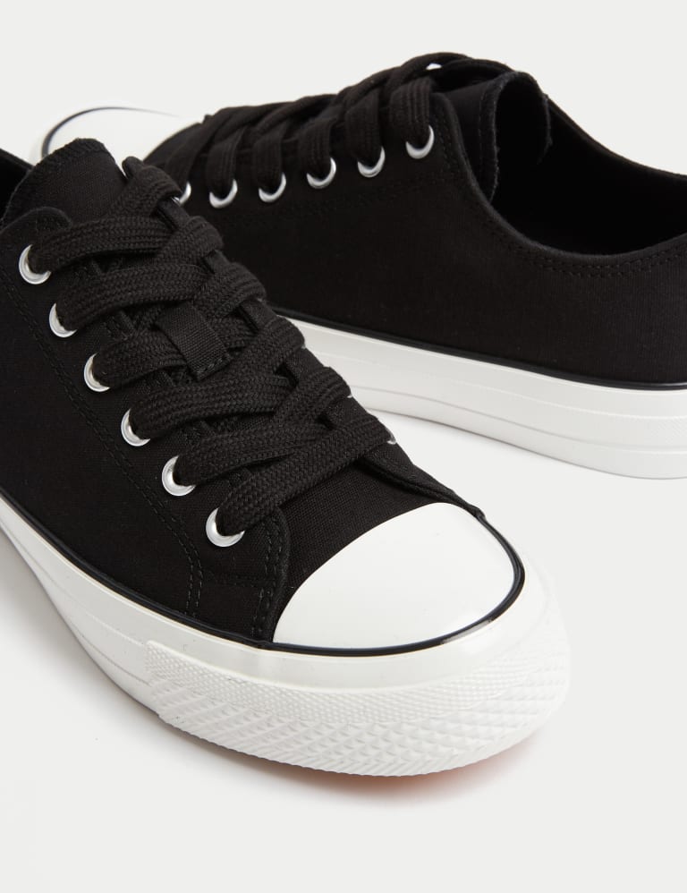 Canvas Lace Up Trainers 1 of 4