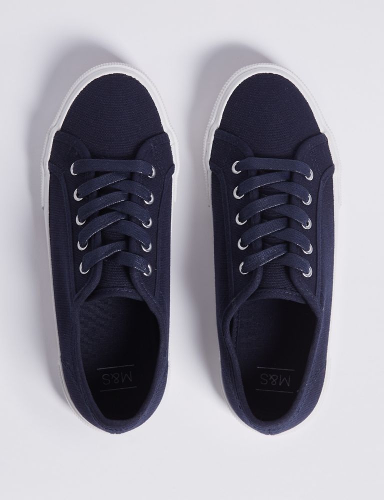 Canvas Lace-up Trainers 4 of 6