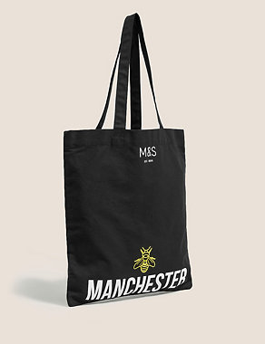 Canvas Manchester Bee Tote Bag Image 2 of 4