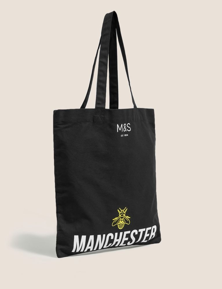 Canvas Manchester Bee Tote Bag 2 of 4