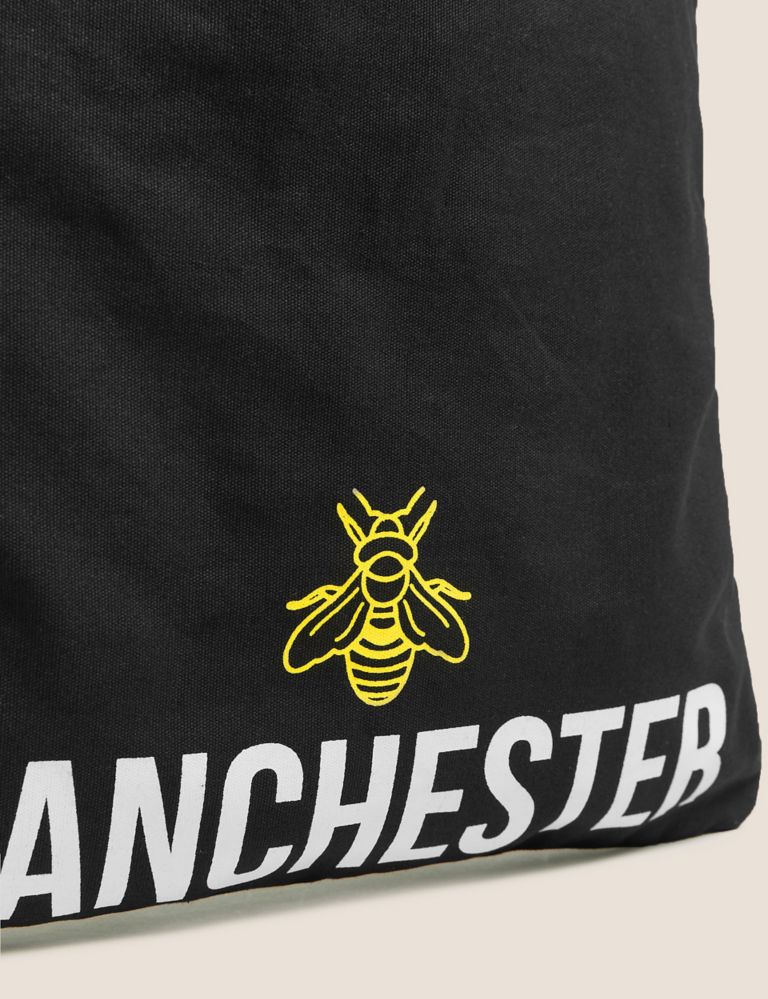 Canvas Manchester Bee Tote Bag 4 of 4