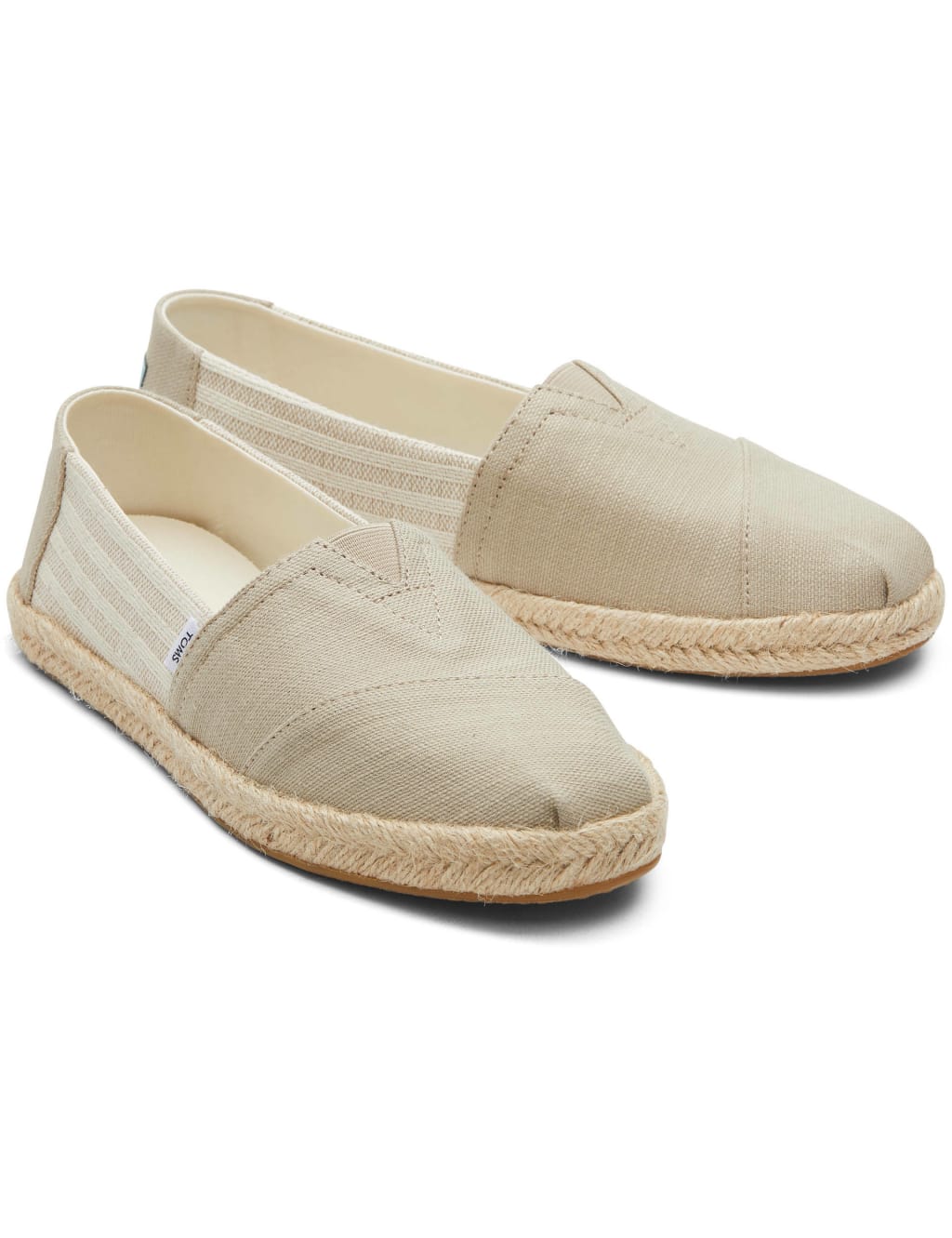 Pearlized metallic canvas women's espadrilles cheap