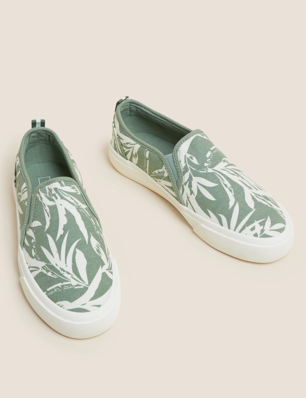 Canvas Slip On Trainers M S Collection M S