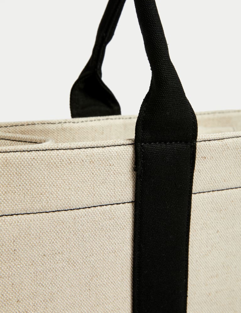 Canvas Structured Tote Bag 2 of 4