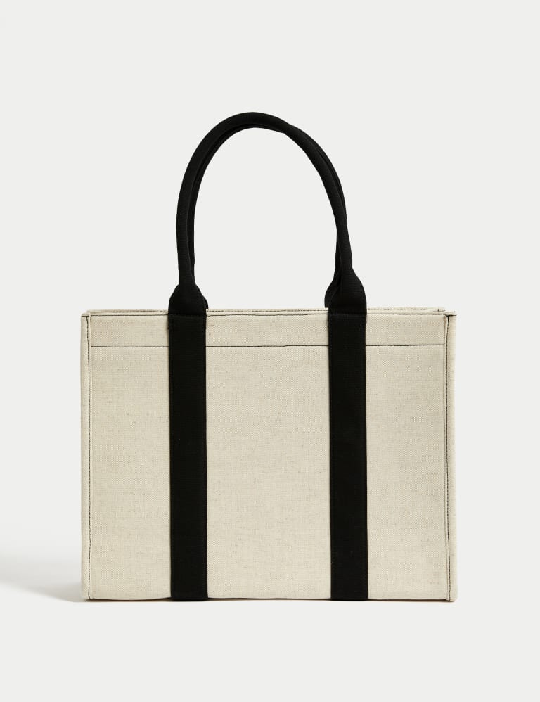 Canvas Structured Tote Bag 3 of 4