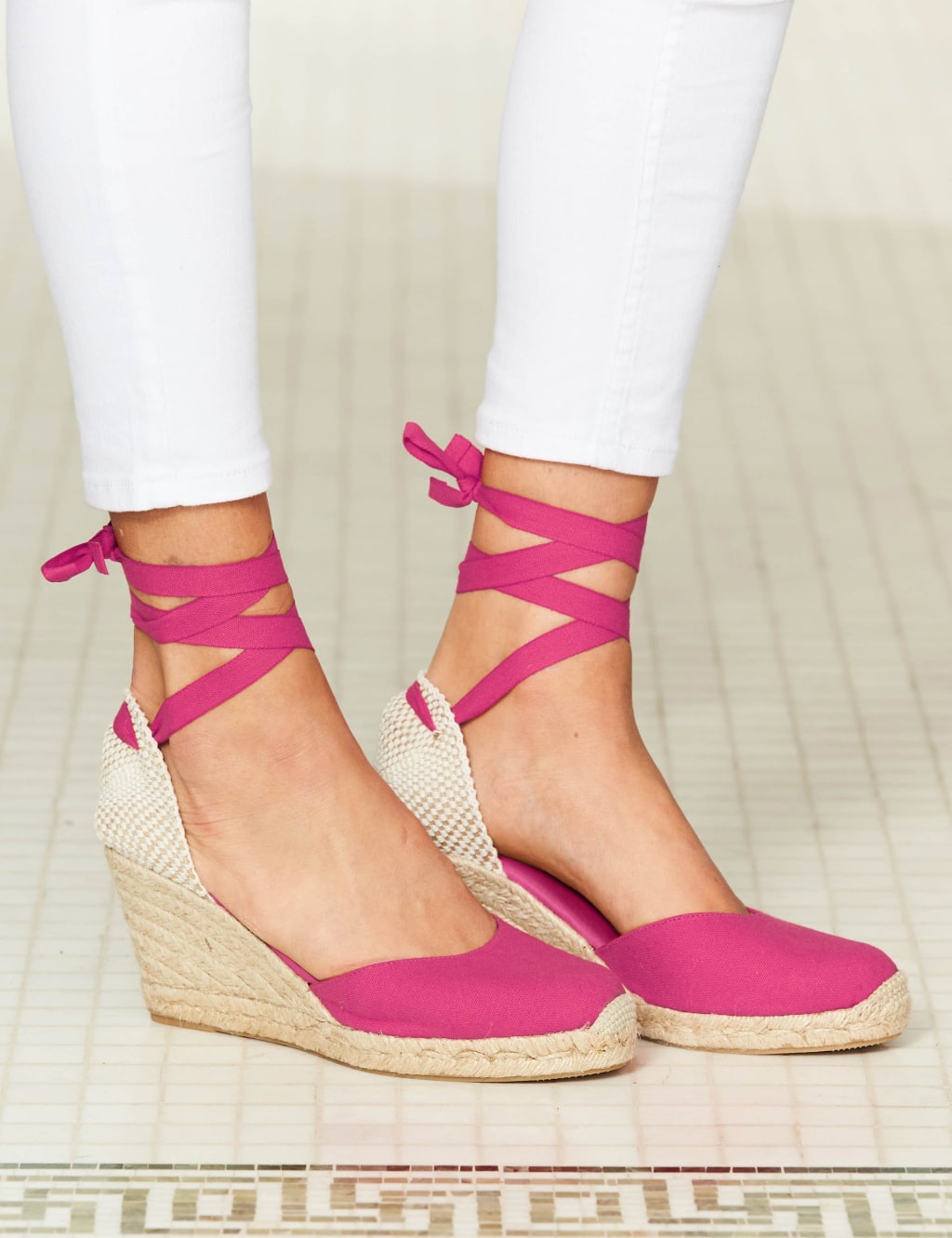 Canvas espadrilles new arrivals wedge
