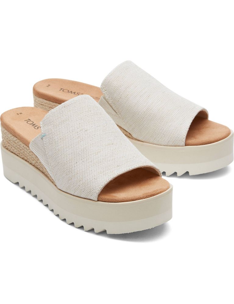 Canvas Wedge Mules 3 of 6